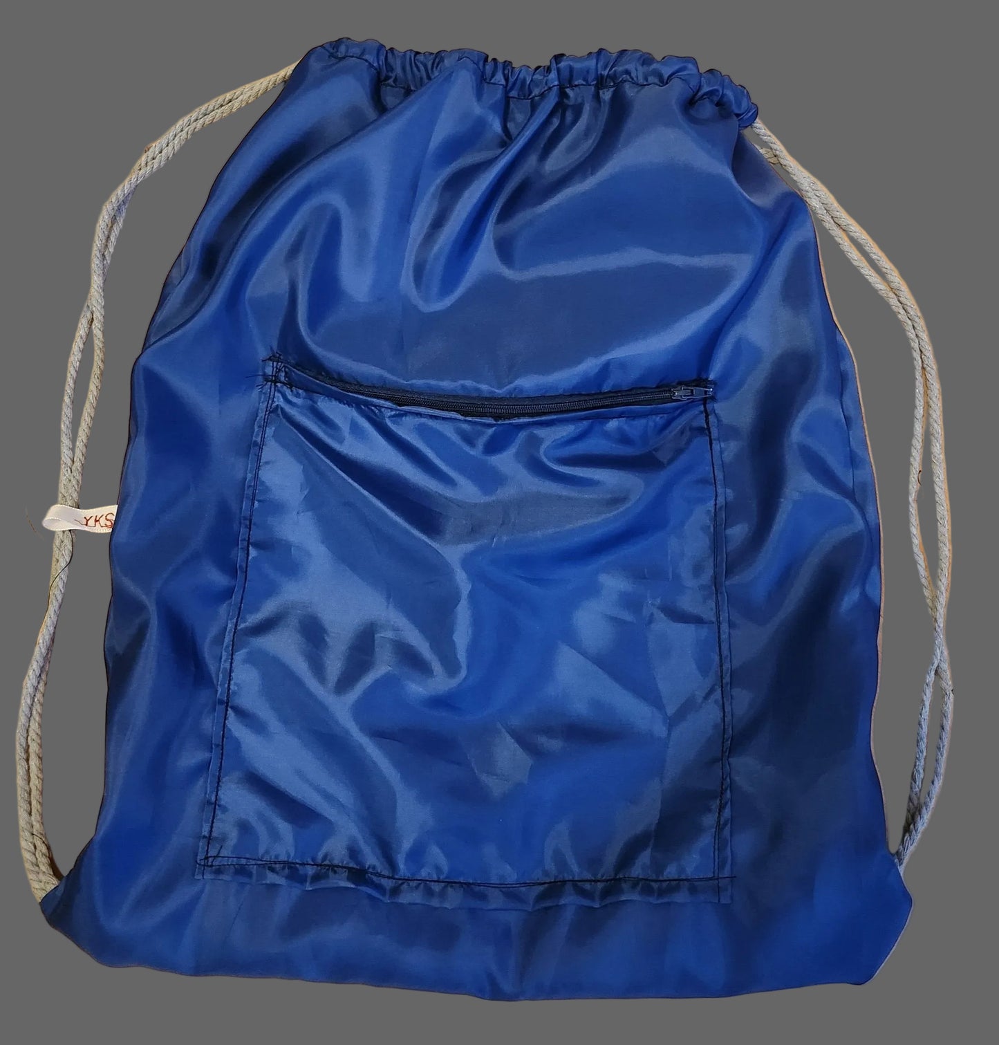 Bag for sport, swim or leisure with front pocket in blue - YaKeSaYKS