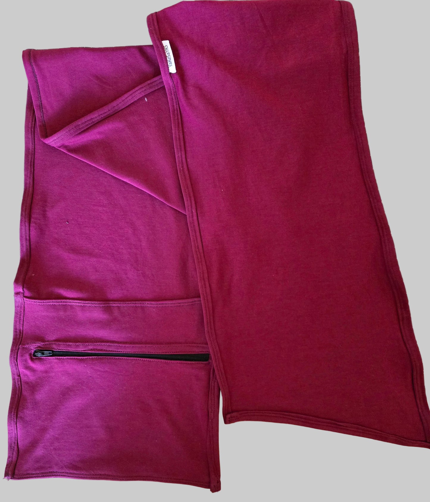 Red Secure Pocket Scarf & Wrap for Kids